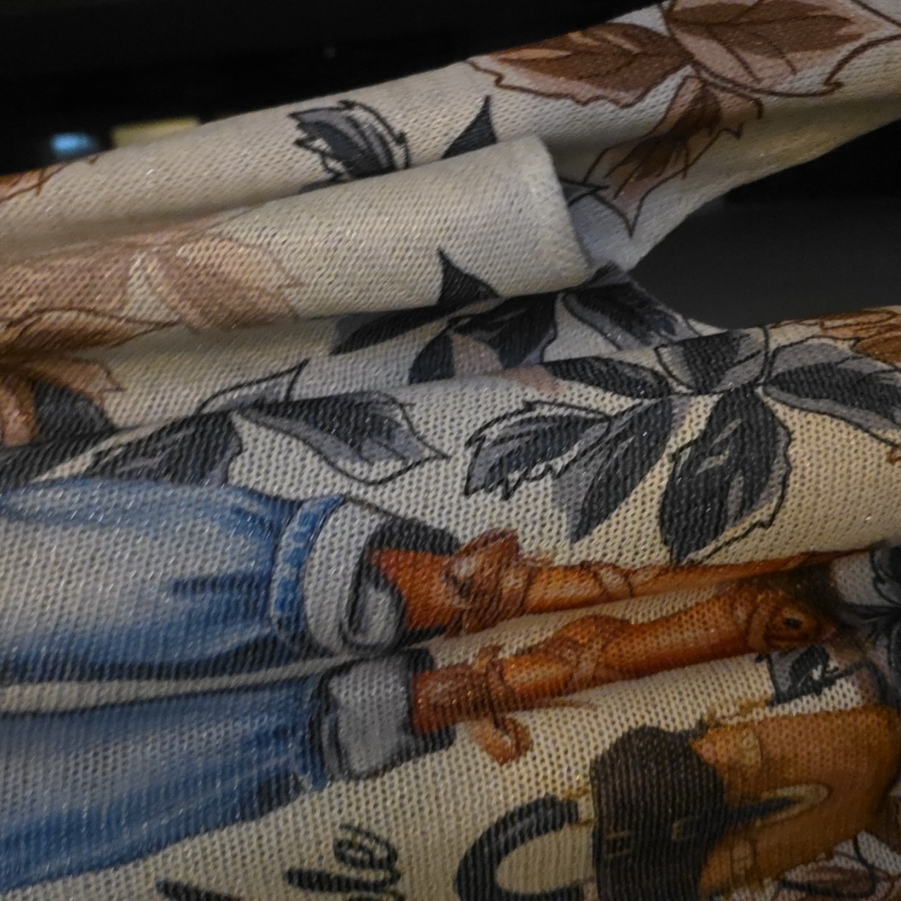 Floral Patchwork Knit Top From Italy - image 3